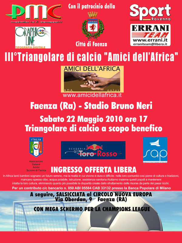 locandina partita 22 maggio